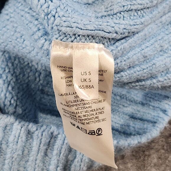 Free People Womens S Small Love Light Sweater Blue Oversized Knit Lightweight - Picture 10 of 13